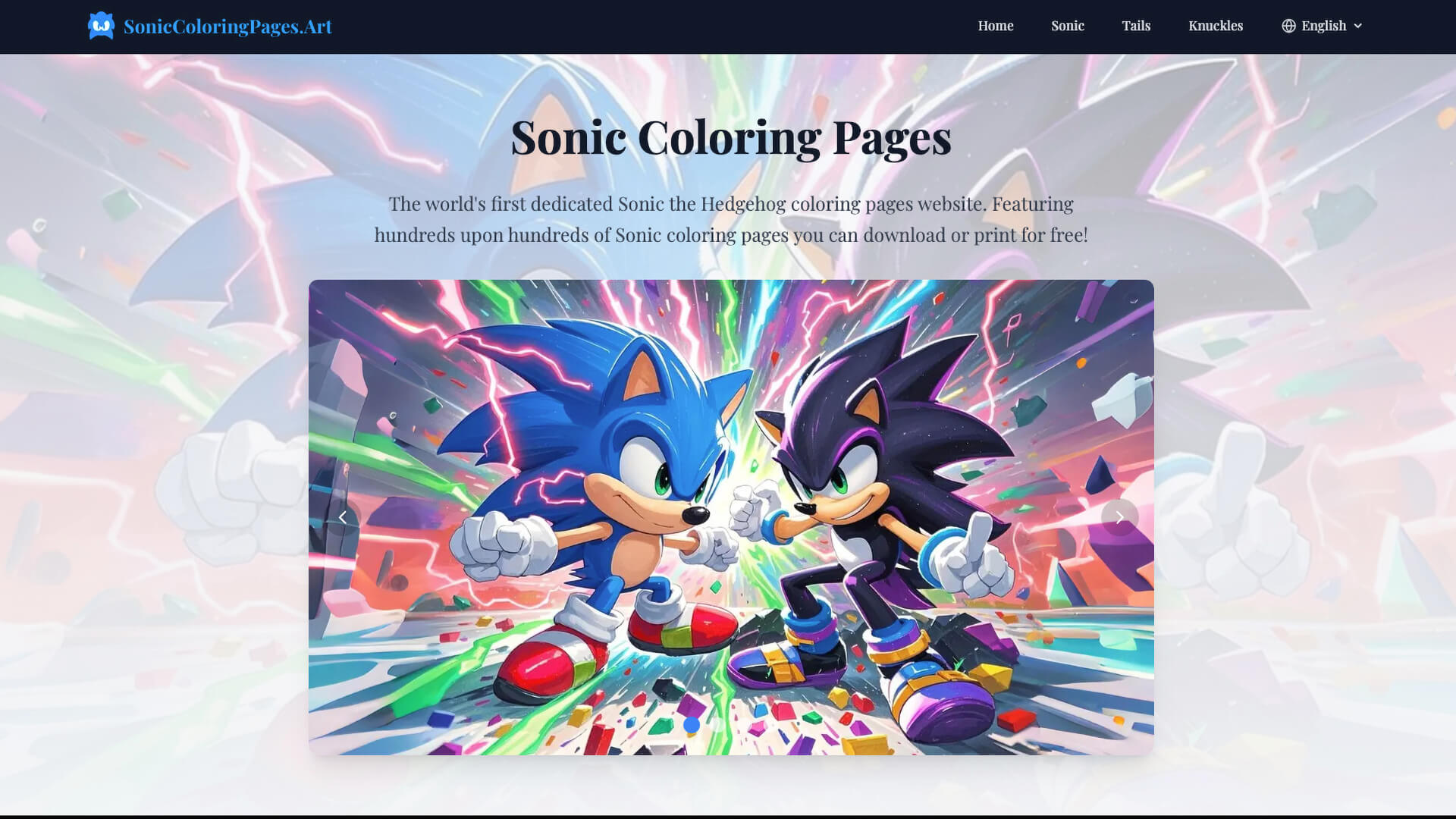 Free Printable Sonic Coloring Pages | SonicColoringPages.Art